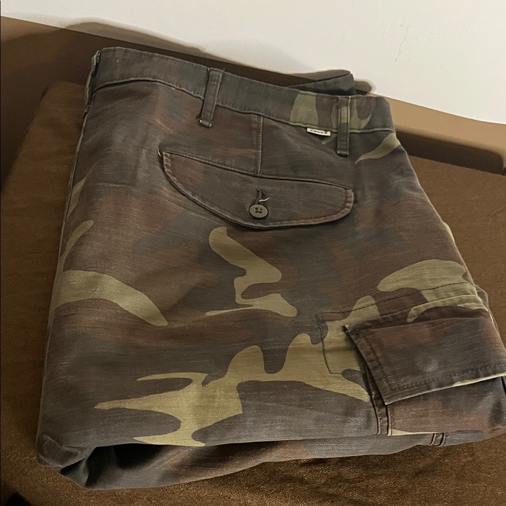 😄Levi’s Strauss camo carpenter shorts denim 40
